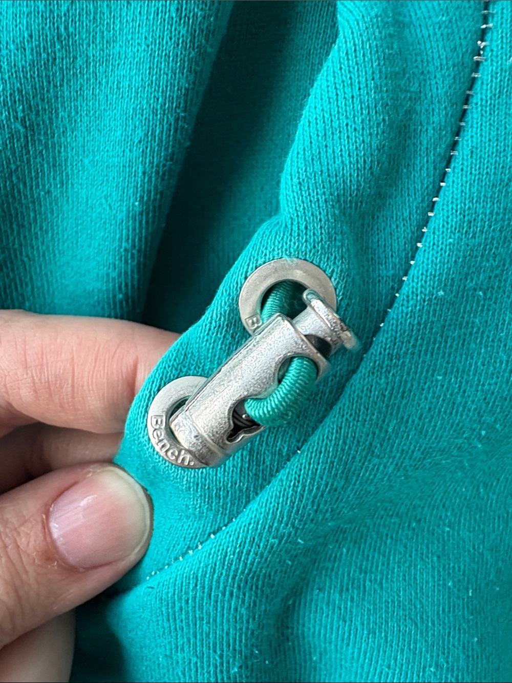 Bench Teal Half-Zip Hooded Pullover - Picture 4 of 12